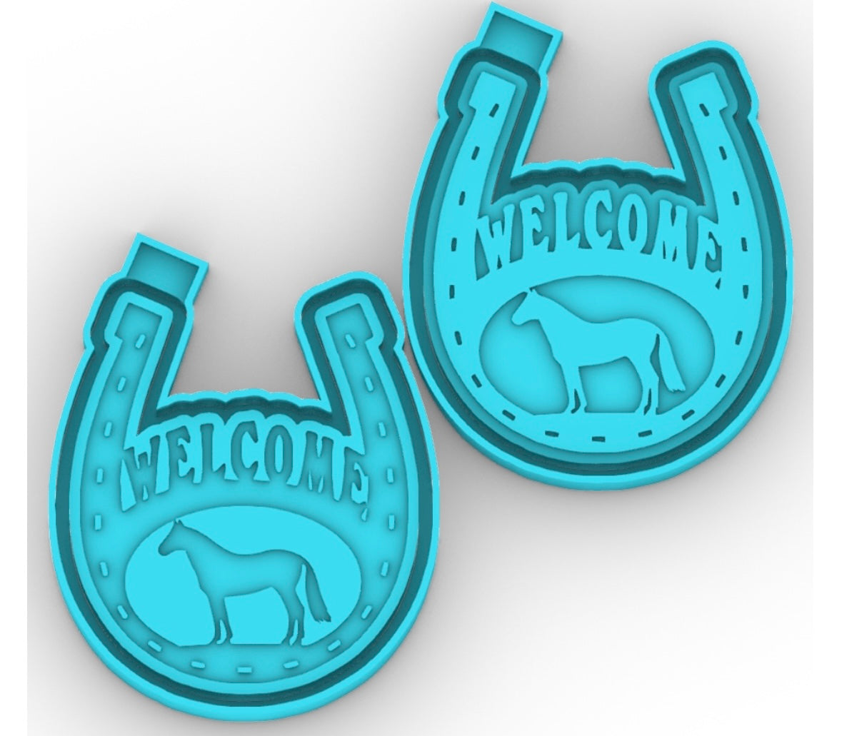 Weatern Mold Welcome Horseshoe