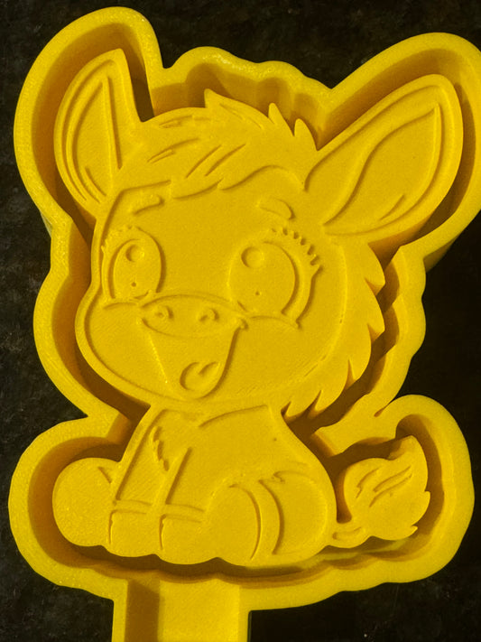 3 NEW Mold Cute Donkey