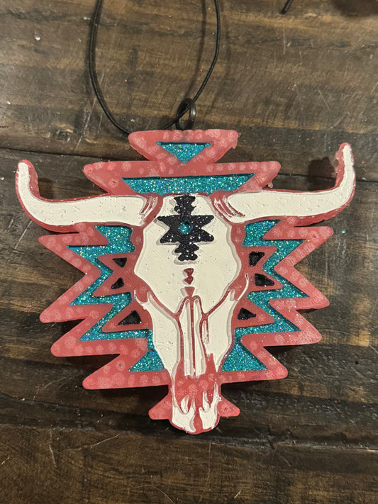 Western Mold Aztec Bull Skull