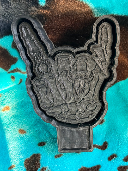 Punchy Mold Turquoise Skeleton Hand